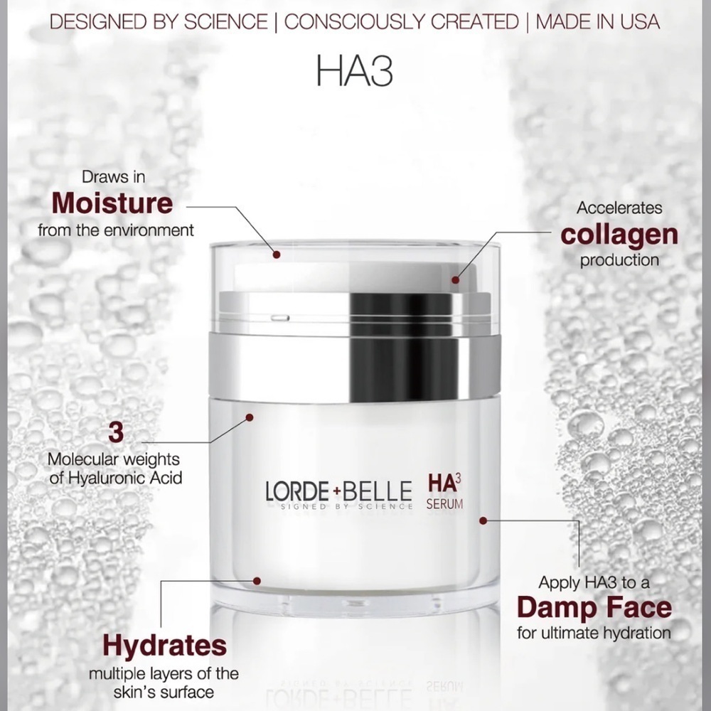 🆕 LORDE + BELLE HA3 PEPTIDE SERUM